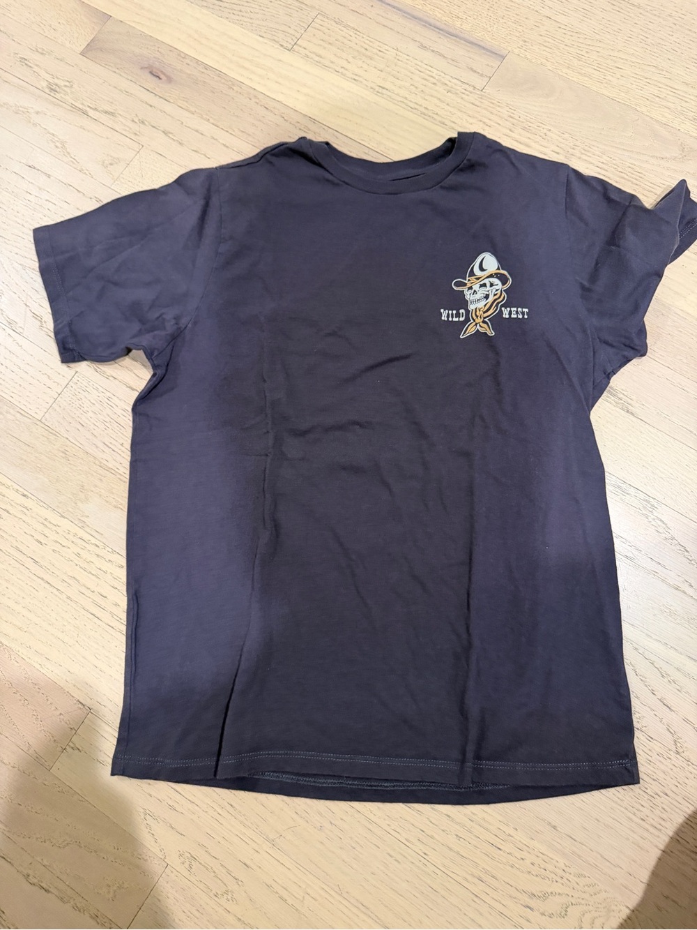 Wild West Graphic Tee for Kids - dark gray / black